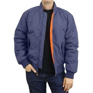 Men's Spire by Galaxy HeavyWeight MA-1 Flight Bomber Full Zip Outerwear Jacket